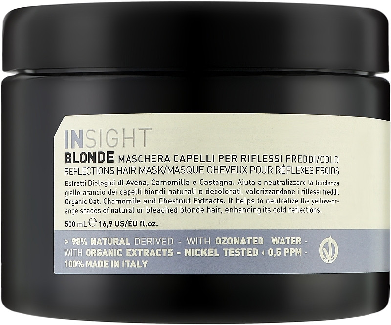 Маска для посилення холодних відтінків Insight Blonde Cold Reflections Hair Mask 500 мл