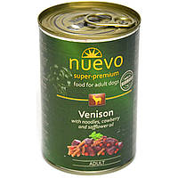 Нуево 400 гр Nuevo Adult Dog Venison консервированный корм с олениной, брусникой для собак