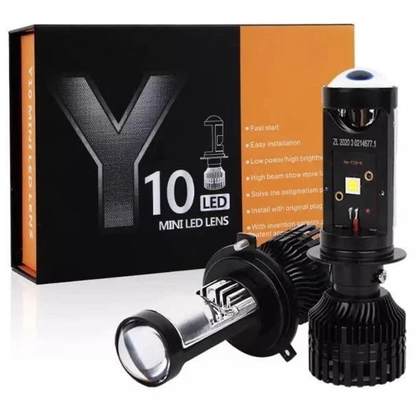 Світлодіодні Mini BI-LED лінзи Y10 H4  70W, 6039Lm