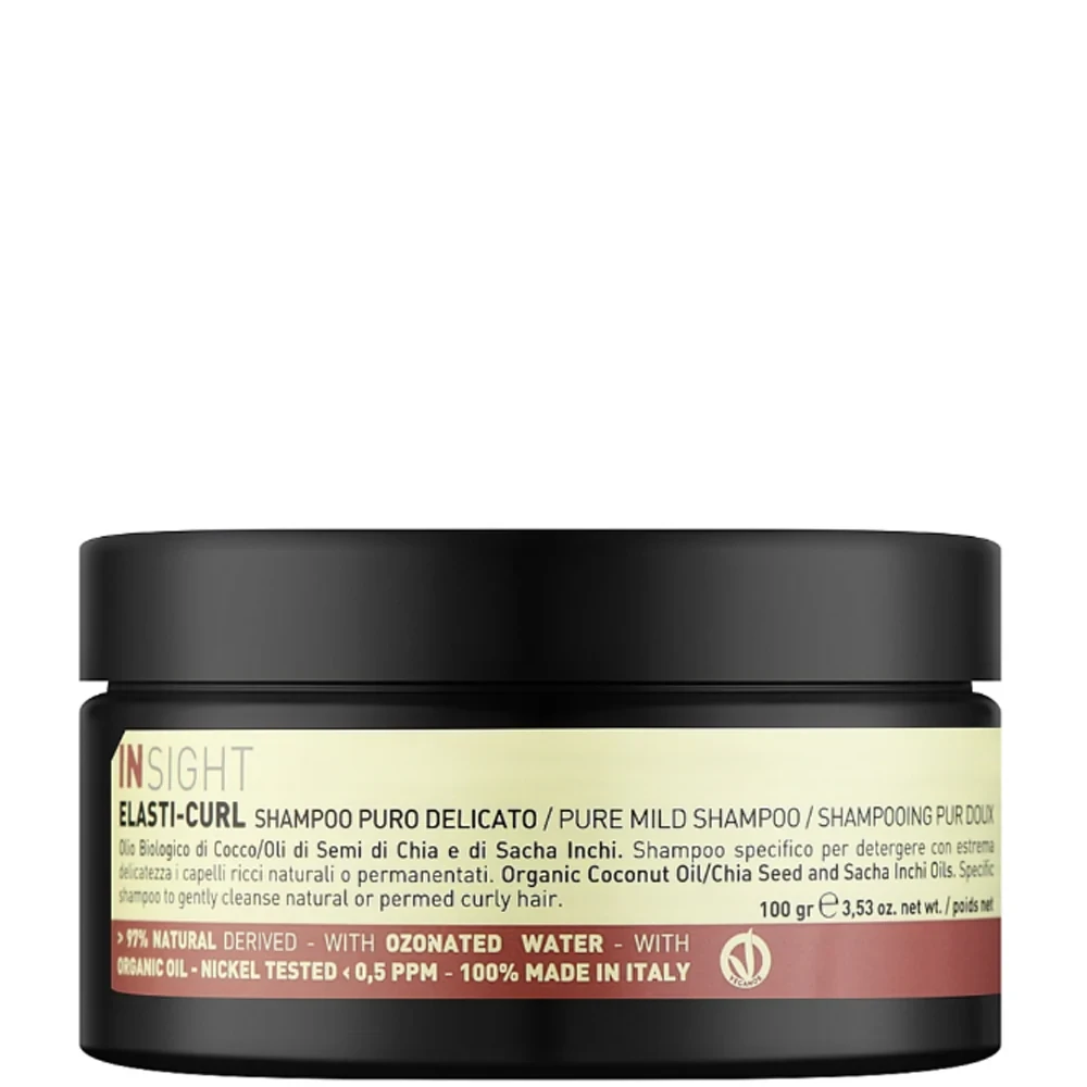 М'який шампунь для кучер'явого волосся Insight Elasti-Curl Pure Mild Shampoo 100 мл