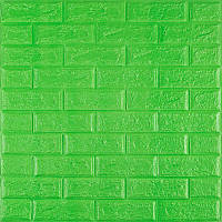 Самоклеющиеся 3d панели для стен под зеленый кирпич 700x770x5мм SW-00000149