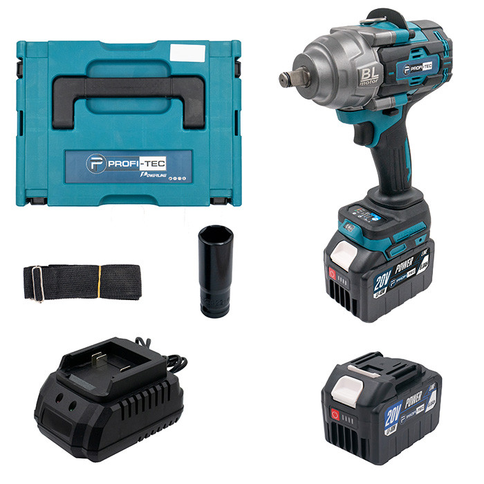 Акумуляторний гайковерт PROFI-TEC PTW1002BL POWERLine SET25P, фото 1