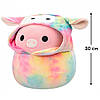 М'яка іграшка Squishmallows- Поросятко Пітер (30 cm, у одязі), фото 3