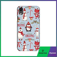 Чехол для Айфон Хр (Рождественские Пингвины) / Чехлы на подарок iPhone Xr