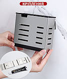 Для кухні тримач ложок, виделок та ножів Чорний, фото 6