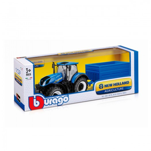 Автомодель Серії Farm - Трактор New Holland З Причепом, фото 1