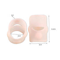 Напальчник для пальця ноги бежевий 1 пара. Захист на великі пальці від натирань, від врослого нігтя, фото 2