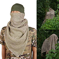 Маскировочный шарф-сетка 110х100см военный мультикам для снайперской маскировки