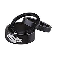 Набор спейсеров SPANK 3/6/12mm, Black (AS)