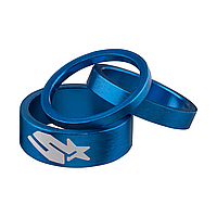Набор спейсеров SPANK 3/6/12mm, Blue (AS)