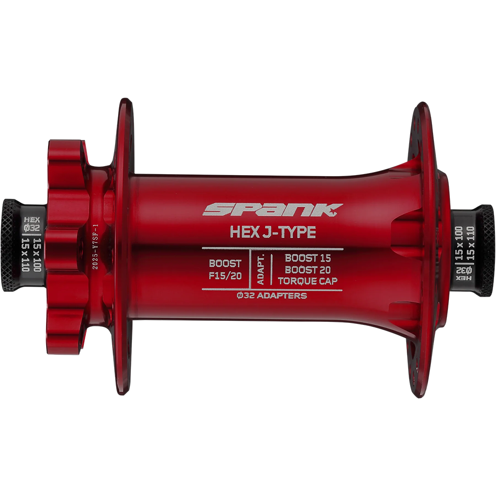 Втулка передня SPANK HEX J-TYPE Boost F15/20, Red (AS)
