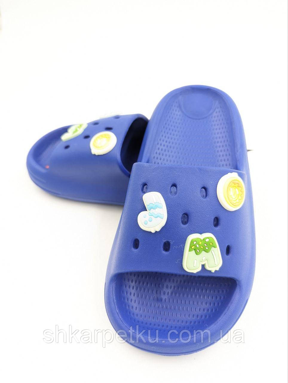 Шльопанці дитячі літні Jomix, матеріал 100% EVA, сині, фото 1
