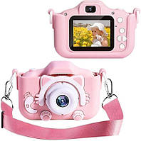 Детский фотоаппарат цифровой Котик Kidds GM-20, Kids camera Фотокамера для детей, Цифровая камера с играми