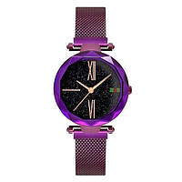 Жіночий кварцовий наручний годинник Starry Sky Style Watch Фіолетовий