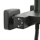 Душова система 3 в 1 з тропічним і ручним душем і змішувачем VENTA BR615KB чорна квадратна матова, фото 2