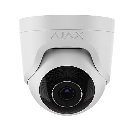 Дротова охоронна IP-камера Ajax TurretCam (5 Mp/4 mm) White, фото 1