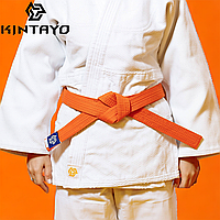 Пояс для кимоно дзюдо Judo Belt Kintayo Yuko Orange оранжевый ширина 4 см 7 строк