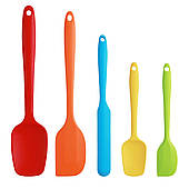 Набір силіконових лопаток КОЛЬОРОВИЙ (без коробки)