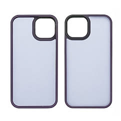 DR Чохол Colorful Matte Case для Apple iPhone 12/12 Pro темно-фіолетовий Люкс