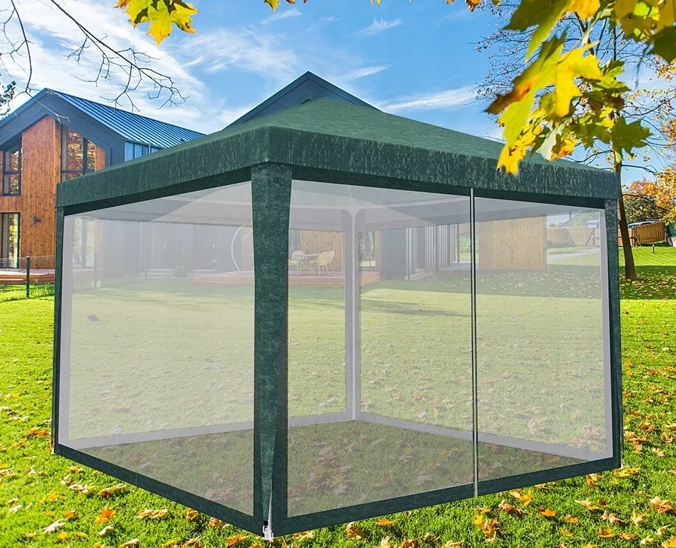 Накриття павільйон (тільки накриття!!) з москітною сіткою 4 сторони l33c ( БЕЗ КАРКАСУ ), фото 1