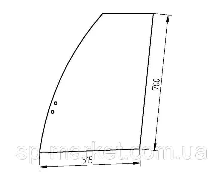 Скло дверей верхнє Liebherr R914 11082458