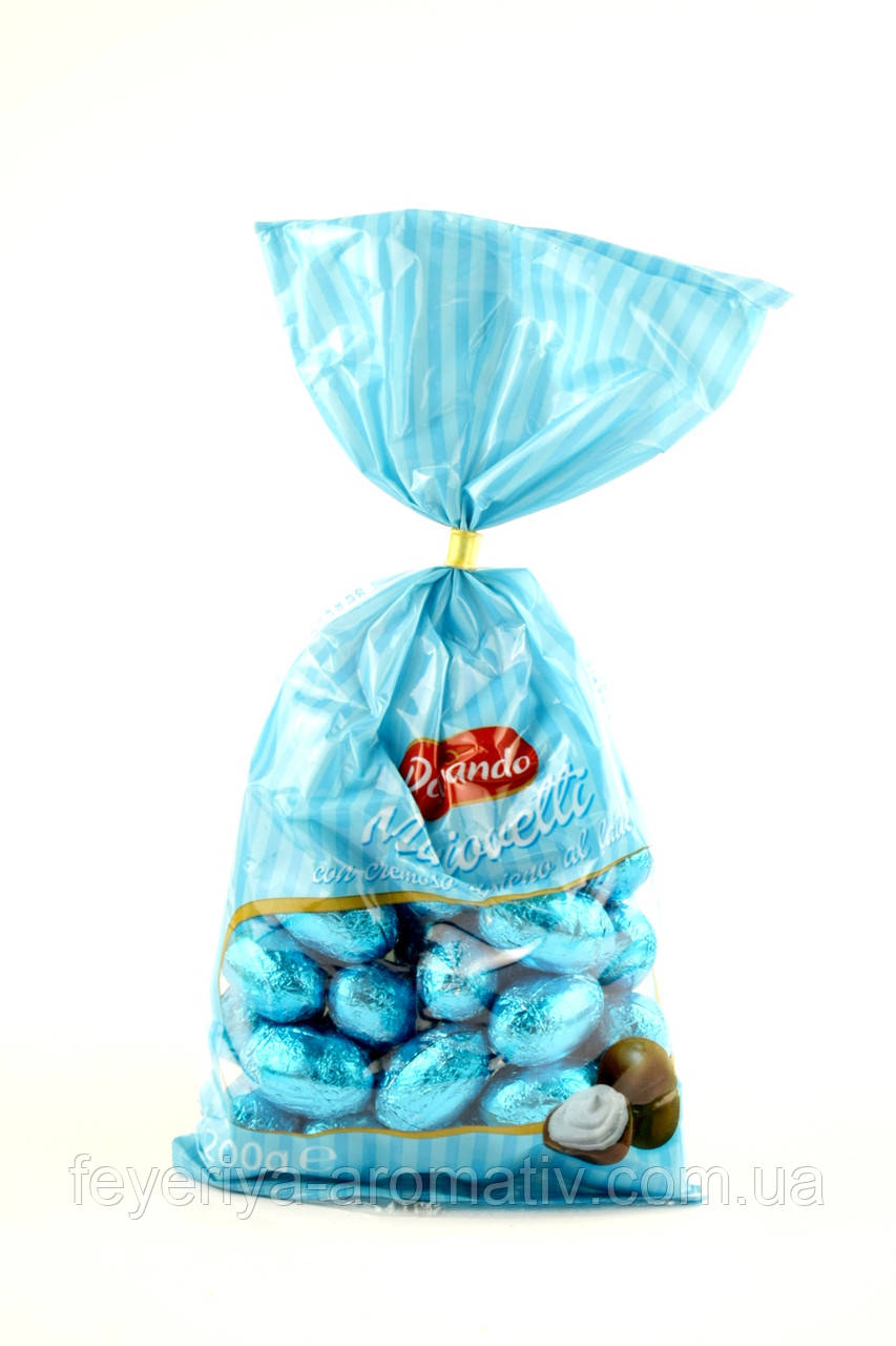 Шоколадні цукерки з молочною кремовою начинкою Dolciando Miniovetti, 200гр (Італія)