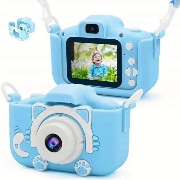 Детский фотоаппарат цифровой Котик Kidds GM-20, Kids camera Фотокамера для детей, Цифровая камера с играми - фото 5 - id-p2172752250