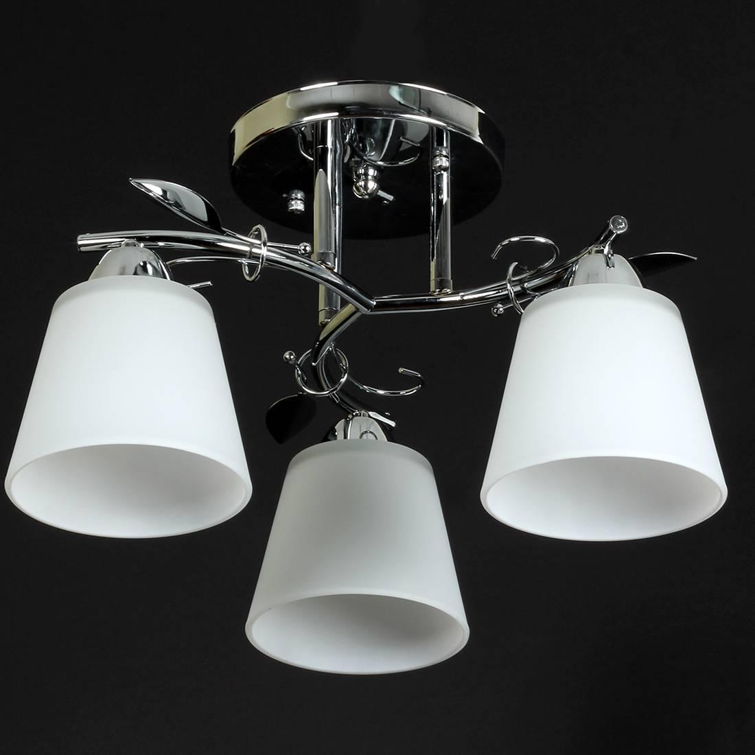 Люстра стельова на три плафони 400*400*220 E27*3