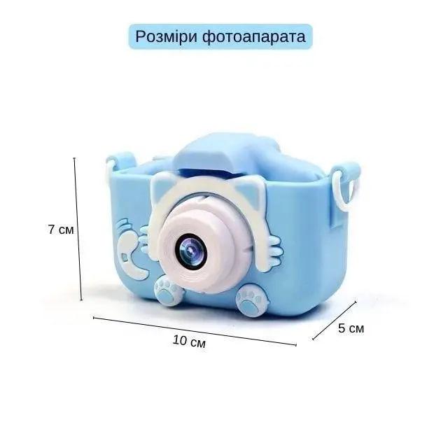 Детский фотоаппарат цифровой Котик Kidds GM-20, Kids camera Фотокамера для детей, Цифровая камера с играми - фото 10 - id-p2172752250