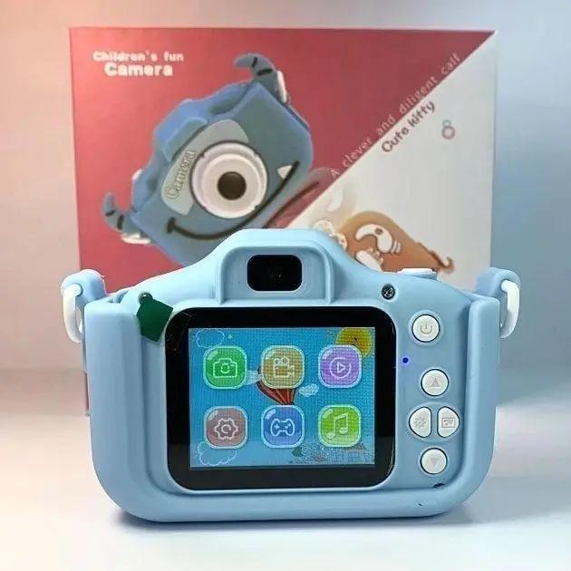 Детский фотоаппарат цифровой Котик Kidds GM-20, Kids camera Фотокамера для детей, Цифровая камера с играми - фото 9 - id-p2172752250