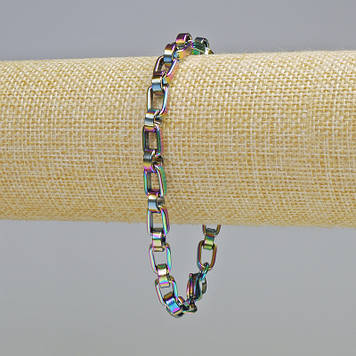 Браслет Xuping з напиленням "бензин" 18К s-6мм+-, L-22см+-