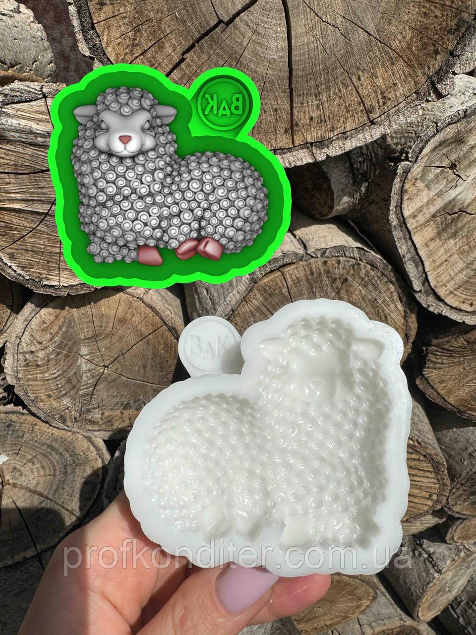 Ексклюзив! Силіконовий молд для шоколаду та ін "Великий Барашка", фото 1