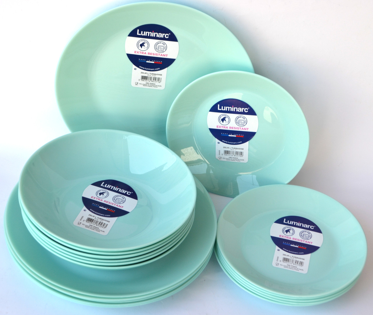 Сервіз Luminarc Zelie Turquoise 18 предметів (тех тара)
