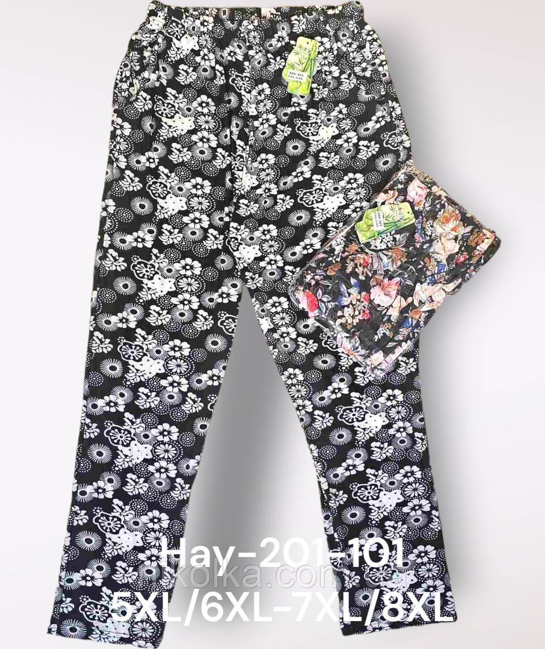 Капрі жіночі оптом, 5XL/6XL-7XL/8XL рр., арт. Hay-201-101
