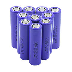 DR Акумулятор 18650 Li-Ion LG GBM261865 (LG M26), 2600 mAh, 10A, 3.7V ціна заult, Purple, 2 шт. в пакованні,