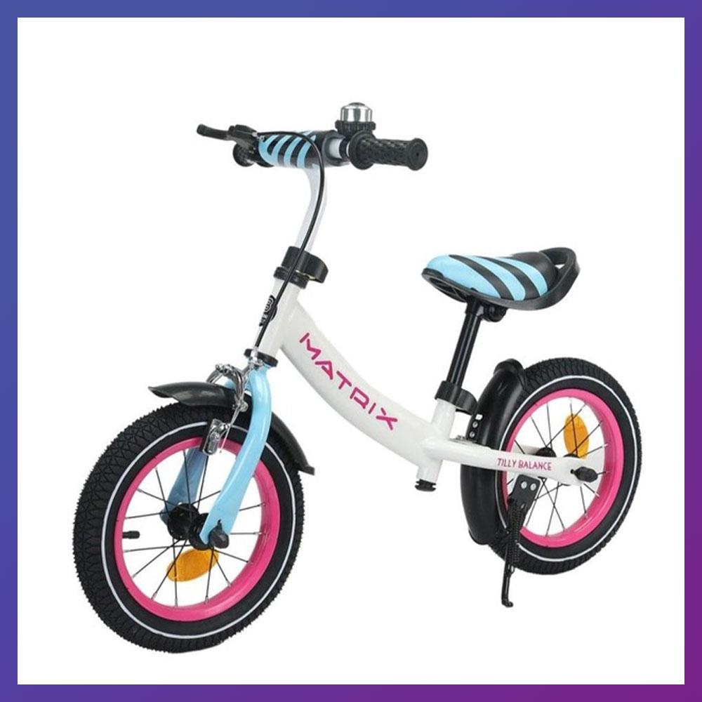 Дитячий біговел велобіг на надувних колесах 12 дюймів BALANCE TILLY 12 Matrix T-21259 Білий, фото 1