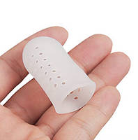 Захисний ковпачок від натирань та мозолів. Дихаючий напальчник на пальці ніг та рук розмір S колір білий 1 пара, фото 4