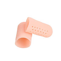 Силіконовий захисний напальчник для великих пальців ніг та рук. Ковпачки від натирання та мозолів білі розмір М, фото 5