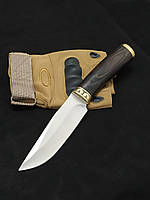 Кухоннный острый качественный Нож охотничий, нескладной 25см, сталь 65х13 с чехлом