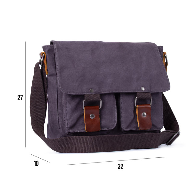 Сіра чоловіча сумка через плече MCN Сіра чоловіча сумка через плече MCN