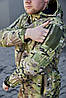 Літня тактична куртка Soft Shell без флісу, Куртка Мультикам ЗСУ (46-56 р.), фото 7