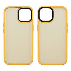 DR Чохол Colorful Matte Case для Apple iPhone 15 жовтогарячий Люкс