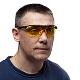 Окуляри захисні жовті, полікарбонат, нейлон INTERTOOL SP-0093, фото 5