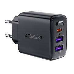 DR Мережевий зарядний пристрій Acefast A57 2 USB/Type-C QC PD35W GaN чорний