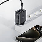 DR Мережевий зарядний пристрій Acefast A57 2 USB/Type-C QC PD35W GaN чорний, фото 2