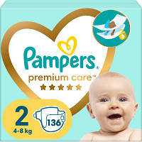 Подгузники Pampers Premium Care Размер 2 4-8 кг 136 шт 8006540855812 YTR