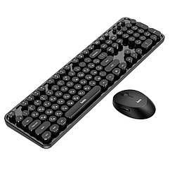 DR Комплект клавіатура та миша Hoco DI25 2.4G (ENG/УКР/ РОС) black