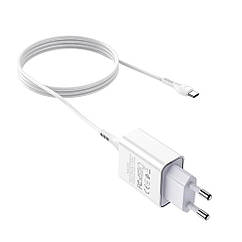 DR Набор СЗУ 110-240V HOCO C81A 1xUSB+ кабель Type-C, 2.1A, кабель 1м, White, Blister