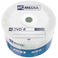 Диск DVD MyMedia DVD-R 4.7GB 16X Wrap MATT SILVER 50шт 69200 YTR