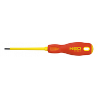 Отвертка Neo Tools шлицевая 3.0 x 100 мм, 1000 В , CrMo 04-052 YTR